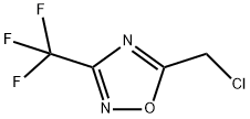 5-(氯甲基)-3-(三氟甲基)-1,2,4-恶二唑,100442-49-7,结构式