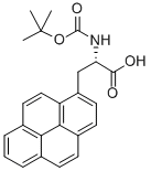 丁氧羰基-3-(1-芘基)-L-丙氨酸,100442-89-5,结构式