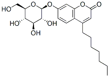4-heptylumbelliferyl-beta-glucoside 结构式