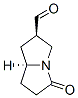 1H-Pyrrolizine-2-carboxaldehyde, hexahydro-5-oxo-, trans- (9CI) Structure