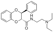 1,4-BENZODIOXAN-2-CARBOXAMIDE, N-(2-(DIETHYLAMINO)ETHYL)-3-PHENYL-, (E )- Structure