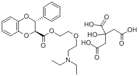 1,4-Benzodioxan-2-carboxylic acid, 3-phenyl-, 2-(2-(diethylamino)ethox y)ethyl ester, citrate, (E)- Structure