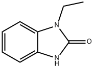 1-エチル-1,3-ジヒドロ-2H-ベンゾイミダゾール-2-オン 化学構造式