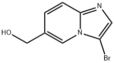 IMidazo[1,2-a]pyridine-6-Methanol, 3-broMo- Struktur