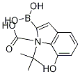1H-Indole-1-carboxylic acid, 2-borono-7-hydroxy-, 1-(1,1-dimethylethyl) ester|2-硼-7-羟基-1H-吲哚-1-羧酸-1-(1,1-二甲基乙基)酯