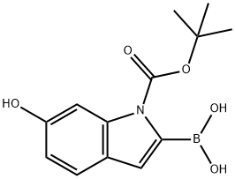 1H-Indole-1-carboxylic acid, 2-borono-6-hydroxy-, 1-(1,1-dimethylethyl) ester|2-硼-6-羟基-1H-吲哚-1-羧酸-1-(1,1-二甲基乙基)酯