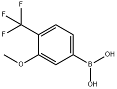 3-Methoxy-4-(trifluoromethyl)phenylboronic acid Structure