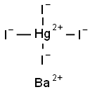 BARIUM TETRAIODOMERCURY Struktur