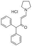 1,1-Diphenyl-4-(1-pyrrolidinyl)-3-buten-2-one hydrochloride Structure