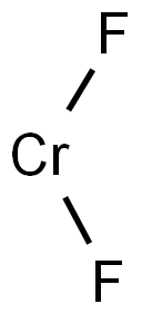 クロム(II)ジフルオリド 化学構造式