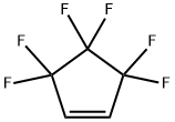 1H,2H-HEXAFLUOROCYCLOPENTENE Struktur