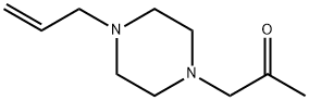 2-Propanone,1-[4-(2-propenyl)-1-piperazinyl]-(9CI) Structure