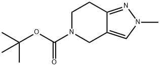 5-BOC-2-甲基-6,7-二氢-2H-吡唑并[4,3-C]吡啶, 100501-57-3, 结构式