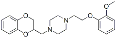 1-(7,10-dioxabicyclo[4.4.0]deca-1,3,5-trien-9-ylmethyl)-4-[2-(2-methox yphenoxy)ethyl]piperazine Structure