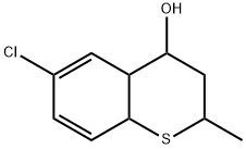 6-chloro-2-methyl-3,4,4a,8a-tetrahydro-2H-thiochromen-4-ol Structure