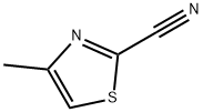 4-甲基噻唑-2-甲腈, 100516-98-1, 结构式
