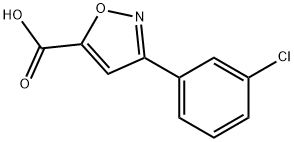 3-(3-CHLORO-PHENYL)-ISOXAZOLE-5-CARBOXYLIC ACID Structure