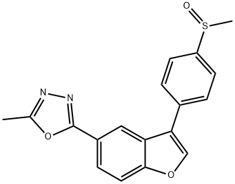 2-Methyl-5-[3-[4-(methylsulfinyl)phenyl]-5-benzofuranyl]-1,3,4-oxadiazole price.