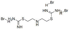 2-(2-carbamimidoylsulfanylethylamino)ethylsulfanylmethanimidamide trih ydrobromide Structure