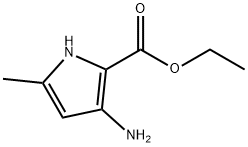 3-氨基-5-甲基-1H-吡咯-2-甲酸乙酯 结构式