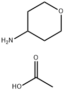 酢酸4-アミノテトラヒドロ-2H-ピラン 化学構造式