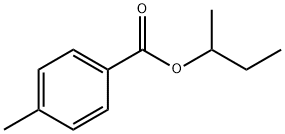 Benzoic acid, 4-Methyl-, 1-Methylpropyl ester Structure
