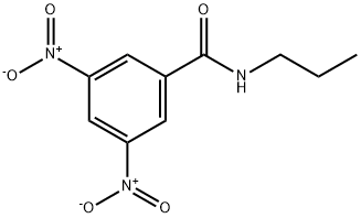 3,5-二硝基-N-丙基苯甲酰胺, 10056-18-5, 结构式