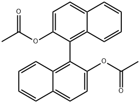 (±)-2,2'-ジアセトキシ-1,1'-ビナフチル 化学構造式