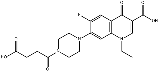 Norfloxacin Succinil Struktur