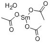 酢酸サマリウム(Ⅲ)四水和物 化学構造式