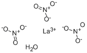 硝酸ランタン(III) 水和物 化学構造式