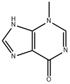 3-メチル-7H-プリン-6(3H)-オン 化学構造式
