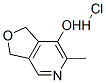 1,3-ジヒドロ-6-メチルフロ[3,4-c]ピリジン-7-オール・塩酸塩 化学構造式