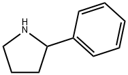 2-フェニルピロリジン 化学構造式