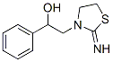 2-imino-alpha-phenylthiazolidin-3-ethanol Structure