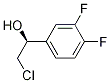 (1S)-2-chloro-1-(3,4-difluorophenyl)-1-ethanol Struktur