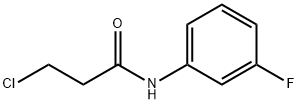 3-クロロ-N-(3-フルオロフェニル)プロパンアミド 化学構造式