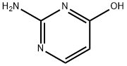 2-アミノ-4-ヒドロキシピリミジン 化学構造式