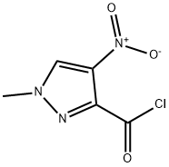 1-methyl-4-nitro-1H-pyrazole-3-carbonyl chloride Structure