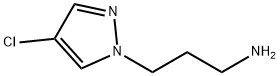[3-(4-クロロ-1H-ピラゾール-1-イル)プロピル]アミン 化学構造式