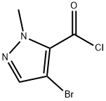 4-bromo-1-methyl-1H-pyrazole-5-carbonyl chloride Structure