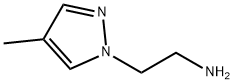 [2-(4-メチル-1H-ピラゾール-1-イル)エチル]アミン 化学構造式