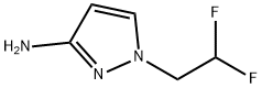 1-(2,2-二氟乙基)-1H-吡唑-3-胺, 1006462-38-9, 结构式