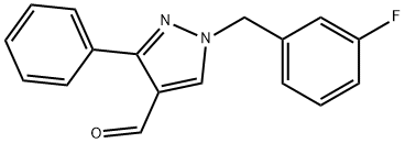 1-(3-FLUOROBENZYL)-3-PHENYL-1H-PYRAZOLE-4-CARBALDEHYDE