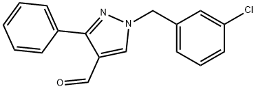 1-(3-CHLOROBENZYL)-3-PHENYL-1H-PYRAZOLE-4-CARBALDEHYDE