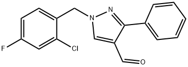 1-(2-CHLORO-4-FLUOROBENZYL)-3-PHENYL-1H-PYRAZOLE-4-CARBALDEHYDE