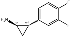 (1R trans)-2-(3,4-difluorophenyl)cyclopropane amine. HCl Struktur