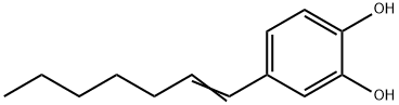 1,2-Benzenediol, 4-(1-heptenyl)- (9CI) Struktur