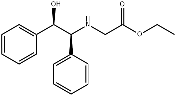 N-[(1S,2R)-2-Hydroxy-1,2-diphenylethyl]-glycine Ethyl Ester Struktur