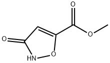 3-ヒドロキシ-5-イソオキサゾールカルボン酸メチル 化学構造式